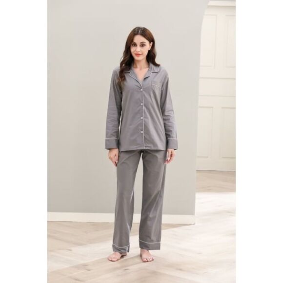 Richie House Women Cotton Pajamas Set Notch Collar Soft Sleepwear NWT in pkg - Picture 3 of 6